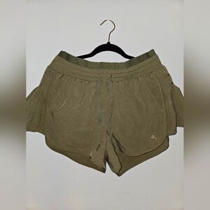 Olive Green Women's Shorts